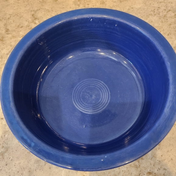 Vintage 1940's Fiesta Cobalt Blue Serving Bowl *** - Picture 1 of 4